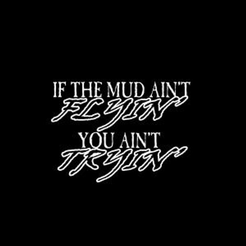 Mud aint Flying you aint trying Decal High glossy, premium 3 mill vinyl, with a life span of 5 - 7 years!