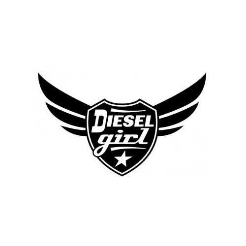 Diesel Girl ver2 Vinyl Decal High glossy, premium 3 mill vinyl, with a life span of 5 - 7 years!