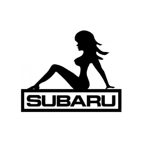 Subaru Sexy Girl  Vinyl Decal High glossy, premium 3 mill vinyl, with a life span of 5 - 7 years!