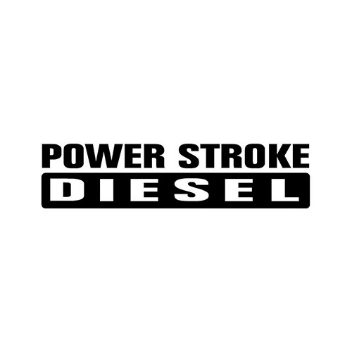 Power Stroke Diesel 4 Decal Sticker High glossy, premium 3 mill vinyl, with a life span of 5 - 7 years!