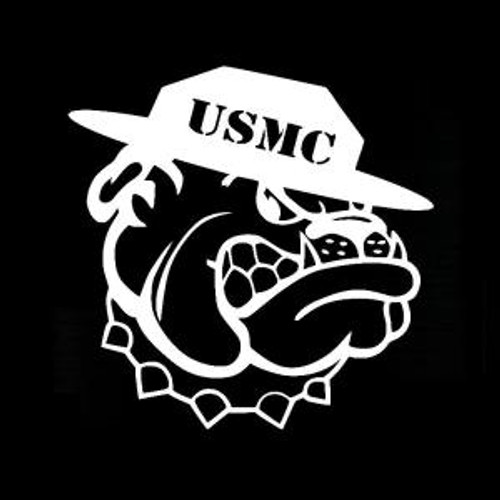 USMC Devil Dog  Decal  II High glossy, premium 3 mill vinyl, with a life span of 5 - 7 years!