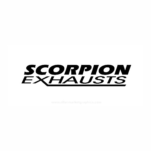 Scorpion Exhaust Motorcycle Vinyl Decal Set High glossy, premium 3 mill vinyl, with a life span of 5 - 7 years!