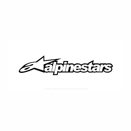 Alpinestars Motorcycle Vinyl Decal Set High glossy, premium 3 mill vinyl, with a life span of 5 - 7 years!
