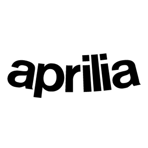 Aprilia Curved  Vinyl Decal High glossy, premium 3 mill vinyl, with a life span of 5 - 7 years!