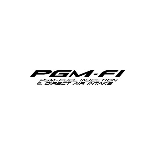 PGM F1 fuel injection Aftermarket Decal High glossy, premium 3 mill vinyl, with a life span of 5 - 7 years!
