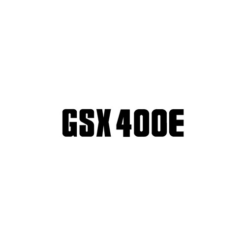 GSX400E Aftermarket Decal High glossy, premium 3 mill vinyl, with a life span of 5 - 7 years!