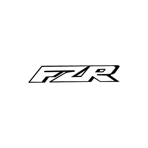 FZR ver2 Outline  Aftermarket Decal High glossy, premium 3 mill vinyl, with a life span of 5 - 7 years!