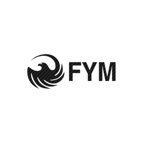 15270 fym logo 3 carbone Vinyl Decal <div> High glossy, premium 3 mill vinyl, with a life span of 5 – 7 years! </div>