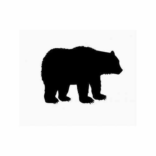 Bear Grizzly  Vinyl Decal Sticker

Size option will determine the size from the longest side
Industry standard high performance calendared vinyl film
Cut from Oracle 651 2.5 mil
Outdoor durability is 7 years
Glossy surface finish