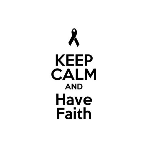 Saying keep calm and have faith  decal High glossy, premium 3 mill vinyl, with a life span of 5 - 7 years!