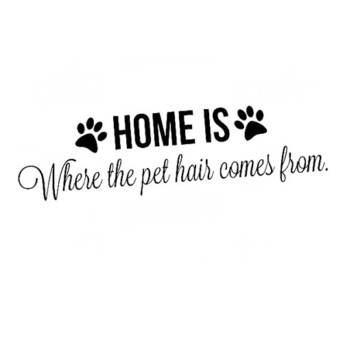 Pet Home Wall Vinyl Decal High glossy, premium 3 mill vinyl, with a life span of 5 - 7 years!