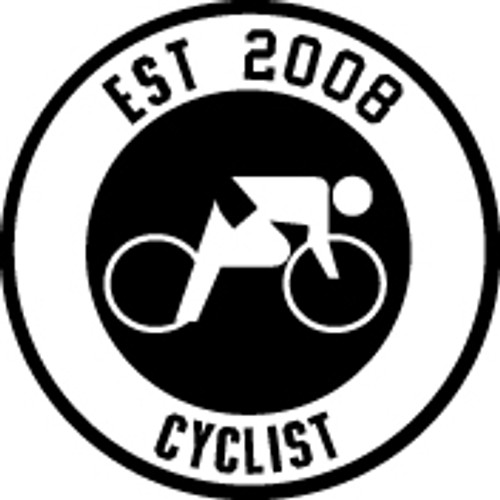 EST. Cyclist (Your Year) Vinyl Decal High glossy, premium 3 mill vinyl, with a life span of 5 - 7 years!