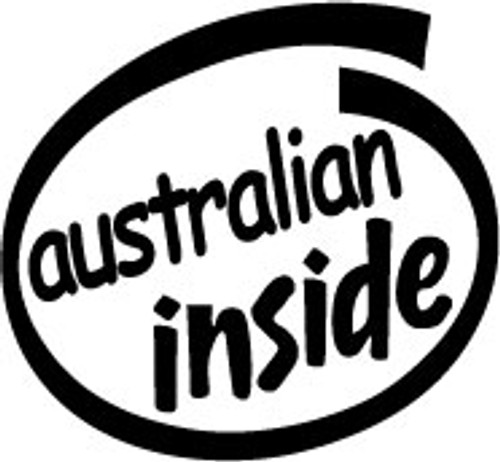 Australian Inside Vinyl Decal High glossy, premium 3 mill vinyl, with a life span of 5 - 7 years!