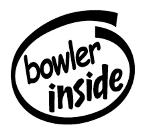 Bowler Inside Vinyl Decal High glossy, premium 3 mill vinyl, with a life span of 5 - 7 years!