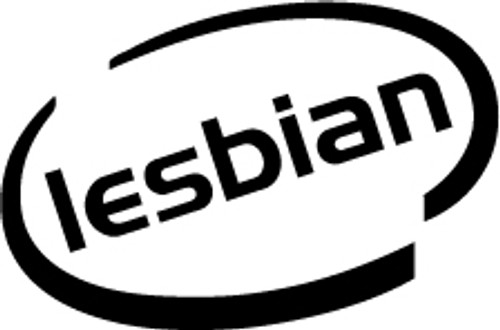 Lesbian Oval Vinyl Decal High glossy, premium 3 mill vinyl, with a life span of 5 - 7 years!