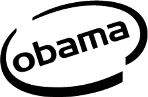 Obama Oval Vinyl Decal High glossy, premium 3 mill vinyl, with a life span of 5 - 7 years!