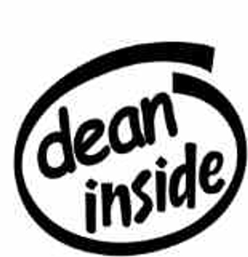 Dean Inside Vinyl Decal High glossy, premium 3 mill vinyl, with a life span of 5 - 7 years!