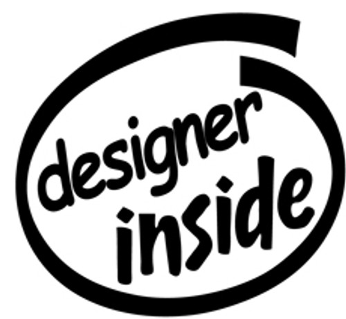 Designer Inside Vinyl Decal High glossy, premium 3 mill vinyl, with a life span of 5 - 7 years!