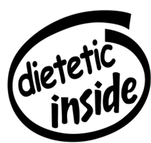 Dietetic Inside Vinyl Decal High glossy, premium 3 mill vinyl, with a life span of 5 - 7 years!