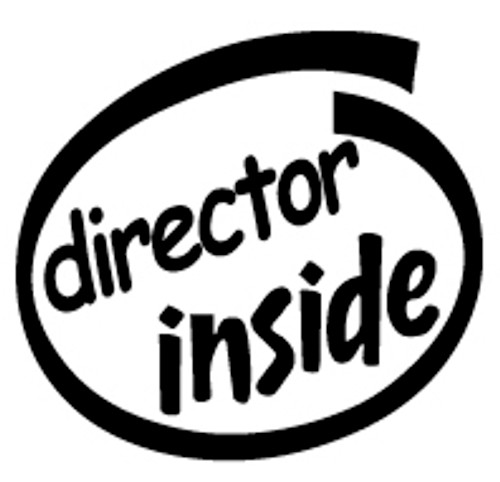 Director Inside Vinyl Decal High glossy, premium 3 mill vinyl, with a life span of 5 - 7 years!