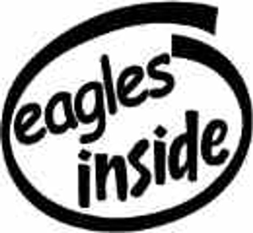 Eagles Inside Vinyl Decal High glossy, premium 3 mill vinyl, with a life span of 5 - 7 years!