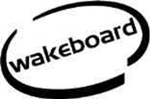 Wakeboard Oval Vinyl Decal High glossy, premium 3 mill vinyl, with a life span of 5 - 7 years!