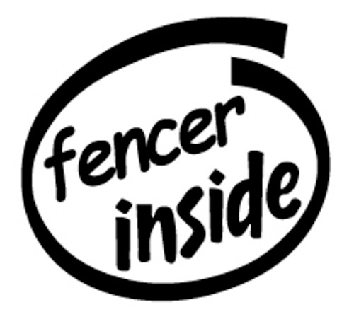 Fencer Inside Vinyl Decal High glossy, premium 3 mill vinyl, with a life span of 5 - 7 years!