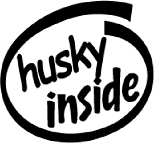 Husky Inside Vinyl Decal High glossy, premium 3 mill vinyl, with a life span of 5 - 7 years!