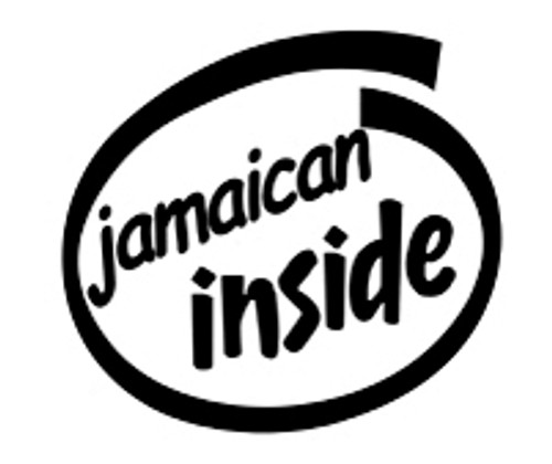 Jamaican Inside Vinyl Decal High glossy, premium 3 mill vinyl, with a life span of 5 - 7 years!