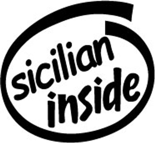 Sicilian Inside Vinyl Decal High glossy, premium 3 mill vinyl, with a life span of 5 - 7 years!