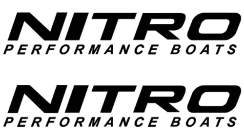 Nitro Performance Boats Logo Vinyl Decal Stickers High glossy, premium 3 mill vinyl, with a life span of 5 - 7 years!