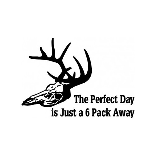 Perfect Day Six Pack Away  Vinyl Decal High glossy, premium 3 mill vinyl, with a life span of 5 - 7 years!