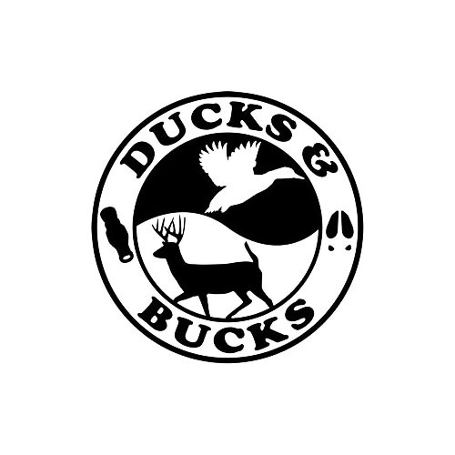 Ducks and Bucks Hunting  Sticker Vinyl Decal High glossy, premium 3 mill vinyl, with a life span of 5 - 7 years!