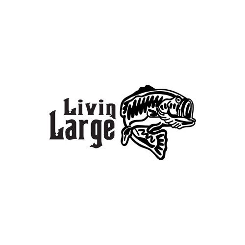 Living large Vinyl Decal High glossy, premium 3 mill vinyl, with a life span of 5 - 7 years!