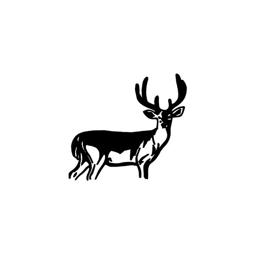 Deer ver2   Vinyl Decal High glossy, premium 3 mill vinyl, with a life span of 5 - 7 years!
