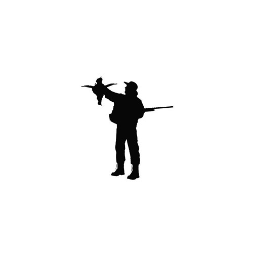 Hunter Silhouette ver5   Vinyl Decal High glossy, premium 3 mill vinyl, with a life span of 5 - 7 years!