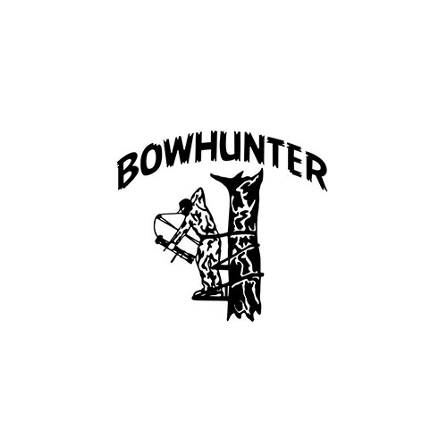 Bowhunter ver6   Vinyl Decal High glossy, premium 3 mill vinyl, with a life span of 5 - 7 years!