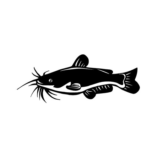 Catfish ver2   Vinyl Decal High glossy, premium 3 mill vinyl, with a life span of 5 - 7 years!