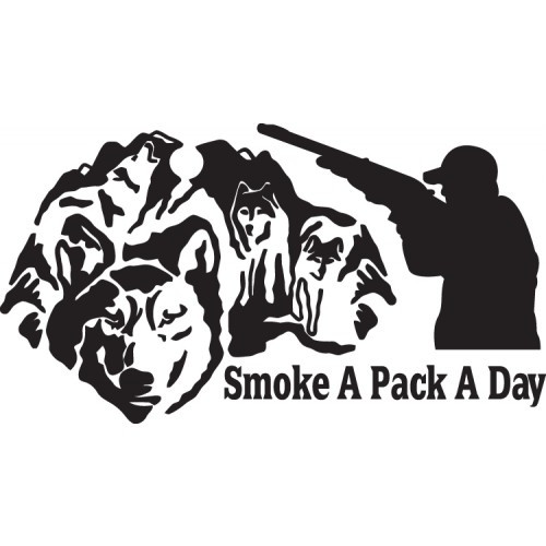 SMOKE A PACK A DAY  Vinyl Decal High glossy, premium 3 mill vinyl, with a life span of 5 - 7 years!