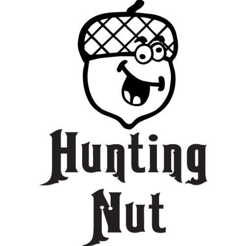 HUNTING NUT  Vinyl Decal High glossy, premium 3 mill vinyl, with a life span of 5 - 7 years!