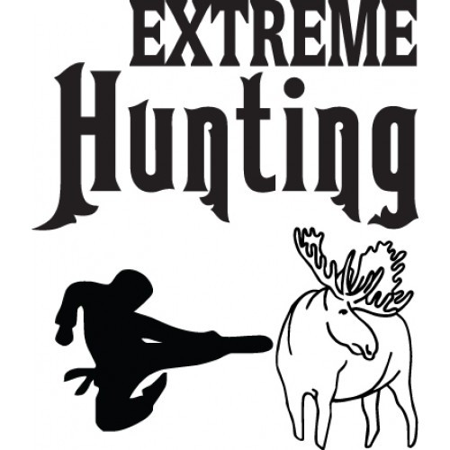 EXTREME HUNTING ver2  Vinyl Decal High glossy, premium 3 mill vinyl, with a life span of 5 - 7 years!