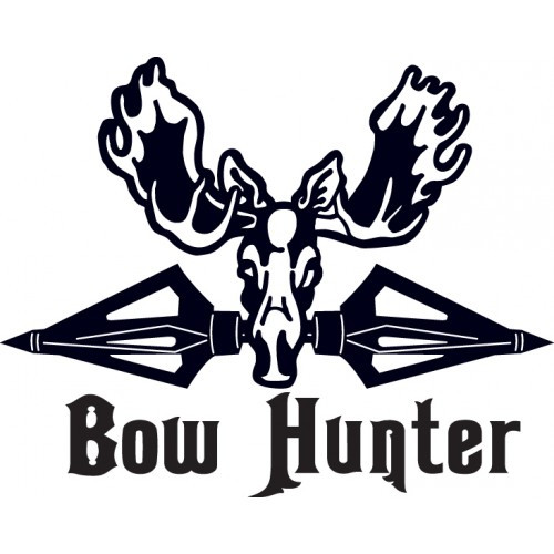 BOW HUNTER ver3  Vinyl Decal High glossy, premium 3 mill vinyl, with a life span of 5 - 7 years!