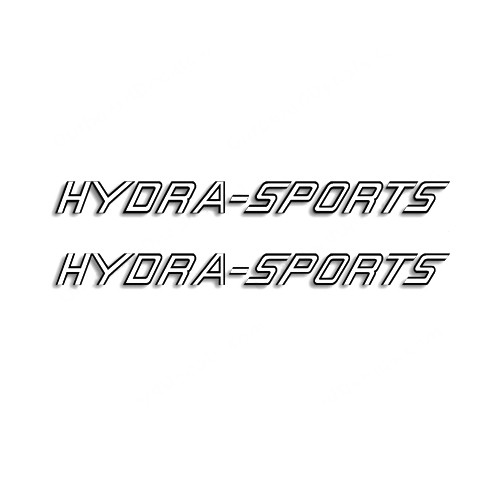 HydraSportsStyle 2 Boat Vinyl Decal Kit High glossy, premium 3 mill vinyl, with a life span of 5 - 7 years!