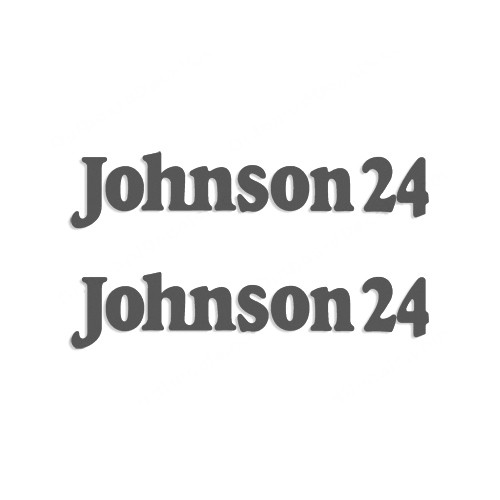 Johnson Johnson 24  Boat Vinyl Decal Kit High glossy, premium 3 mill vinyl, with a life span of 5 - 7 years!