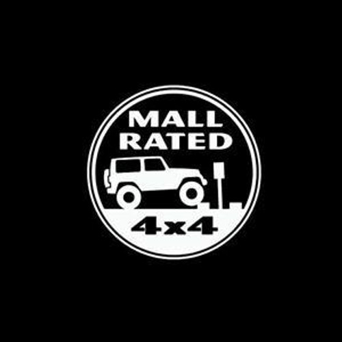 Mall Rated Jeep 4×4  Decal High glossy, premium 3 mill vinyl, with a life span of 5 - 7 years!