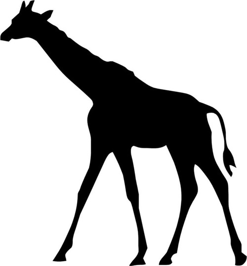 Giraffe Vinyl Decal High glossy, premium 3 mill vinyl, with a life span of 5 - 7 years!