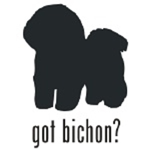 Got Bichon? Dog  Silhouette  Decal High glossy, premium 3 mill vinyl, with a life span of 5 - 7 years!