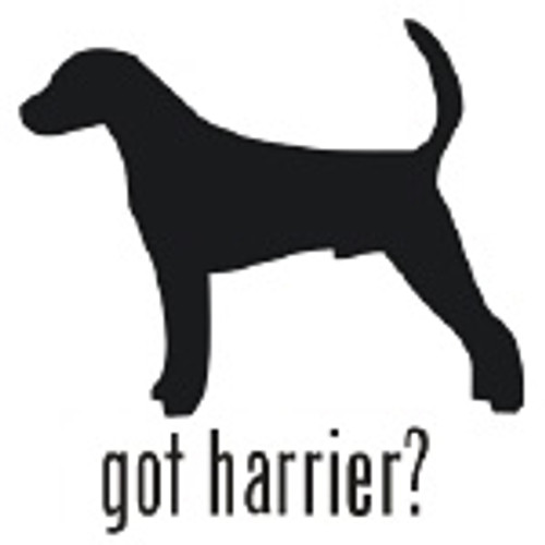 Got Harrier? Hound Dog  Silhouette  Decal High glossy, premium 3 mill vinyl, with a life span of 5 - 7 years!