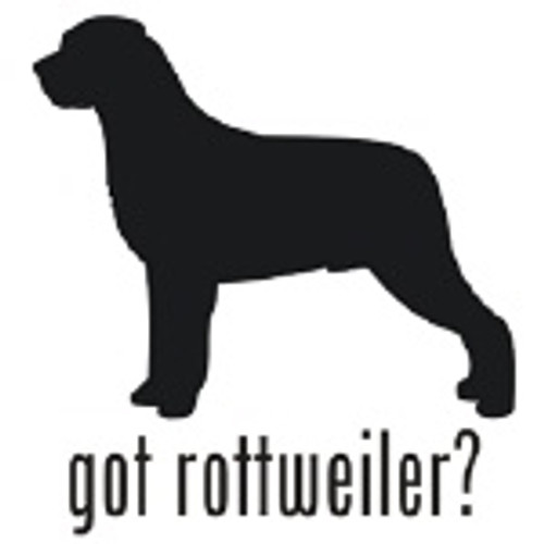 Got Rottweiler? Dog    Decal High glossy, premium 3 mill vinyl, with a life span of 5 - 7 years!