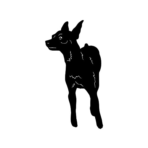 Miniature Pinscher Dog   ver2  Truck  Vinyl Decal High glossy, premium 3 mill vinyl, with a life span of 5 - 7 years!